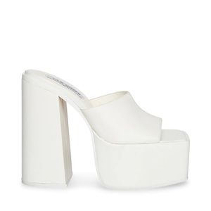 Steve Madden Trixie- white platform heel
